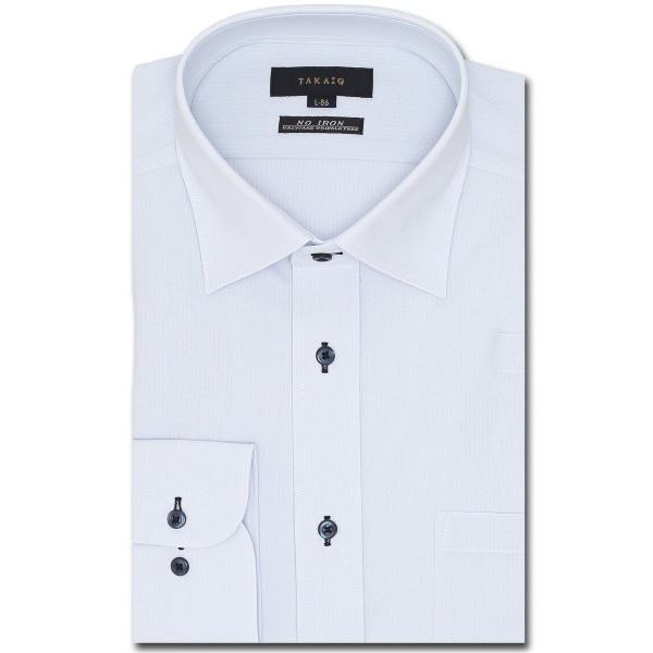 ZOZO問い合わせ番号:89631989ショップ:TAKA-Q，タカキューブランド:TAKA-Q，タカキュー商品名:【ストレッチ ノーアイロン 吸水速乾】タカキュー ワイドカラー ビジネスドレス 長袖ニットシャツカテゴリ:トップス>ビ...