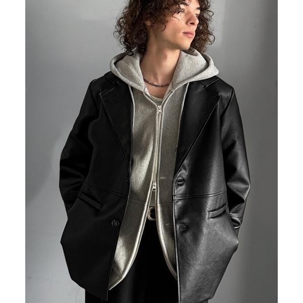 『セール実施中』ZOZO問い合わせ番号:89665024ショップ:Classical Elf，クラシカルエルフブランド:classicalelf，クラシカルエルフ商品名:品格とトレンドを纏う。フェイクレザー テーラードジャケットカテゴリ:ジ...