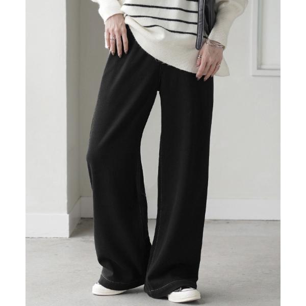 ZOZO問い合わせ番号:89698842ショップ:HUG.U，ハグユーブランド:HUG.U，ハグユー商品名:「 光 吸収 発熱 」デニム風ワイドパンツカテゴリ:パンツ>スウェットパンツブランド品番:jp563素材:ポリエステル53%，...