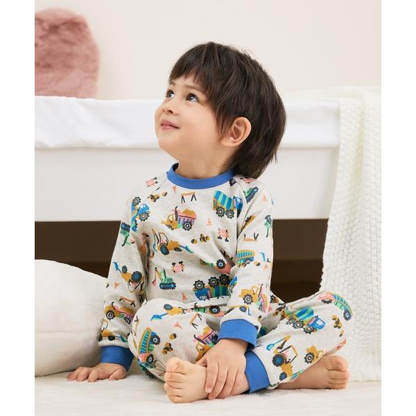 『タイムセール実施中』ZOZO問い合わせ番号:89699431ショップ:Combi mini，コンビミニブランド:combimini，コンビミニ商品名:おなか安心ボタン付き毛玉ができにくいスムース長袖パジャマ（働く車・お花畑）カテゴリ:ルー...