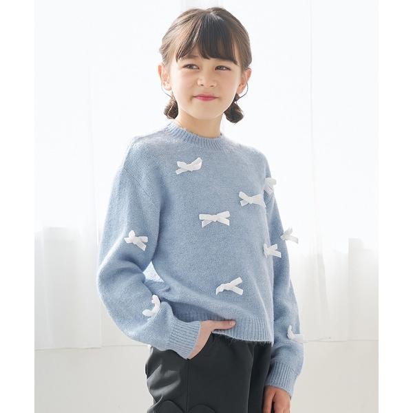 ZOZO問い合わせ番号:89861533ショップ:coca，コカブランド:coca（coca），コカ商品名:キッズ　リボンニットトップスカテゴリ:トップス>ニット/セーターブランド品番:36-240733201-16素材:本体：アクリ...