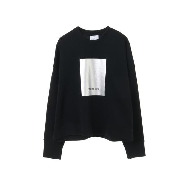 トレーナー スウェット FOIL PRINT SHORT SWEAT レディース