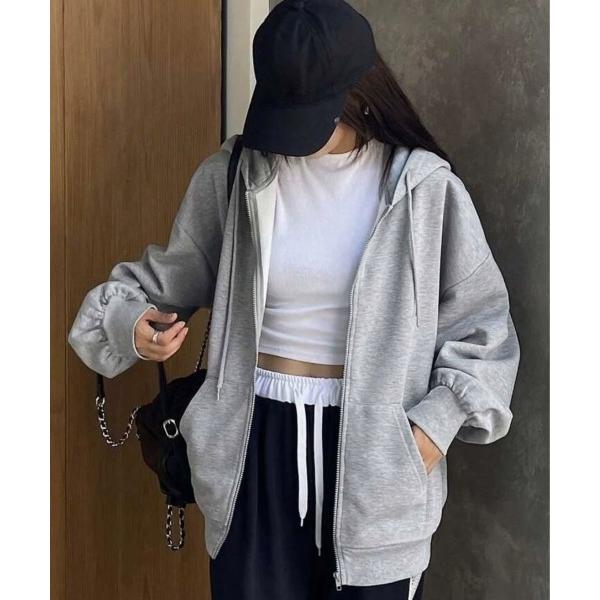 パーカー 裏起毛 「ユニセックス」裏起毛 オーバーサイズ スウェット トレーナー ジップ パーカー レディース メンズ