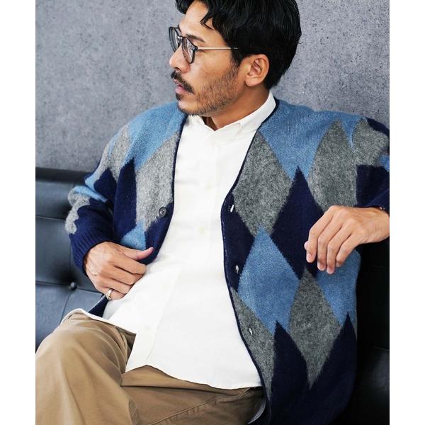 『セール実施中』ZOZO問い合わせ番号:89994024ショップ:JIGGYS SHOP，ジギーズショップブランド:JIGGYS SHOP，ジギーズショップ商品名:モヘアタッチアーガイルカーディガンカテゴリ:トップス>カーディガン/ボ...