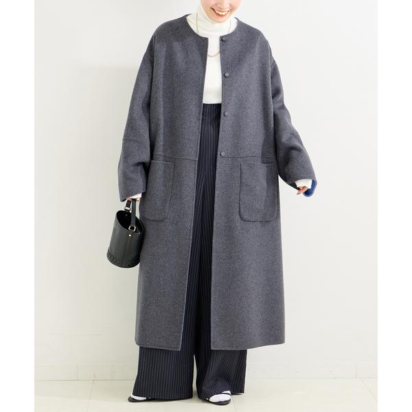 STORAMAリバーシブルオーバーコート日本製 セール】HIGH LAND WOOL オーバーサイズバルマカーンコート