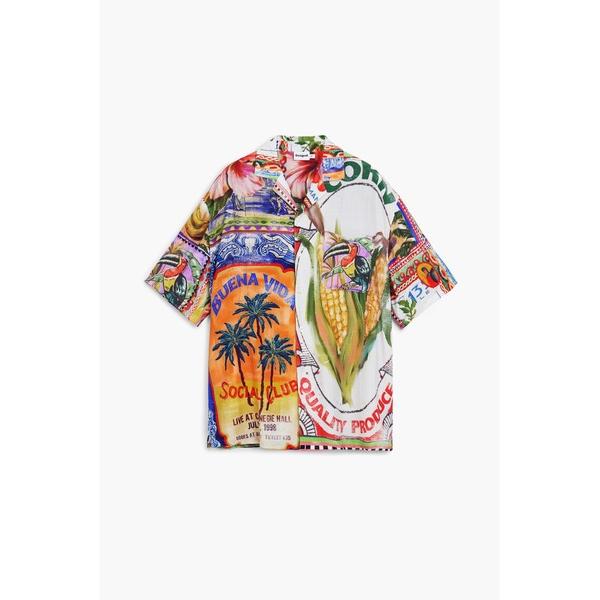 シャツ 半袖 JAN トロピカルプリント ボウリングシャツ メンズ