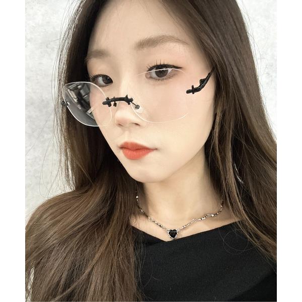 『セール実施中』ZOZO問い合わせ番号:90124244ショップ:BURNER，バーナーブランド:Burner，バーナー商品名:【OKUOKU　0909】縁無し　リムレス　スクエア　メガネ　伊達メガネ　サングラス oku-sung-6408...