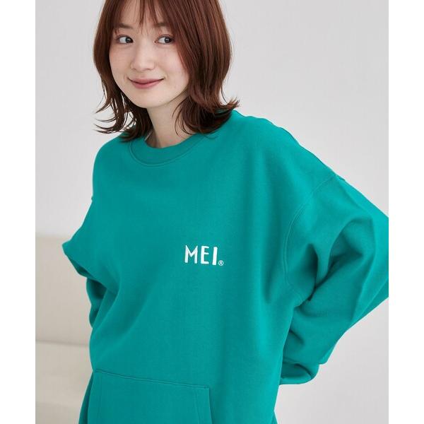 トレーナー スウェット MEI（メイ）別注 裏毛ロゴクルーネックスウェット メンズ