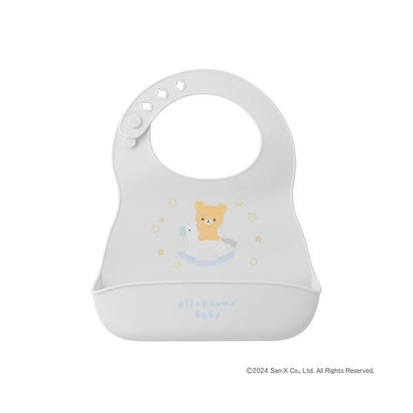 ZOZO問い合わせ番号:90161106ショップ:DADWAY，ダッドウェイブランド:DADWAY，ダッドウェイ商品名:Rilakkuma Baby リラックマベビー シリコーンビブ/リラックマ/ブルーカテゴリ:ママ＆ベビー>マグ/哺...