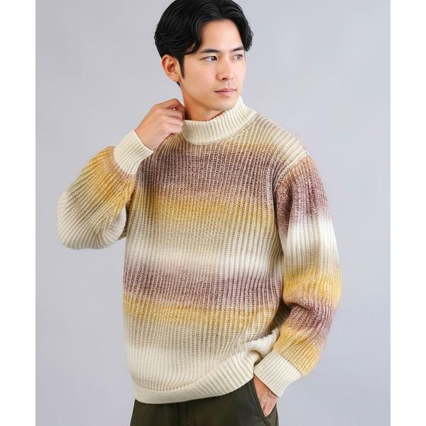 『タイムセール実施中』ZOZO問い合わせ番号:90192991ショップ:JIGGYS SHOP，ジギーズショップブランド:JIGGYS SHOP，ジギーズショップ商品名:グラデーション畦編みモックネックニットセーターカテゴリ:トップス&gt...