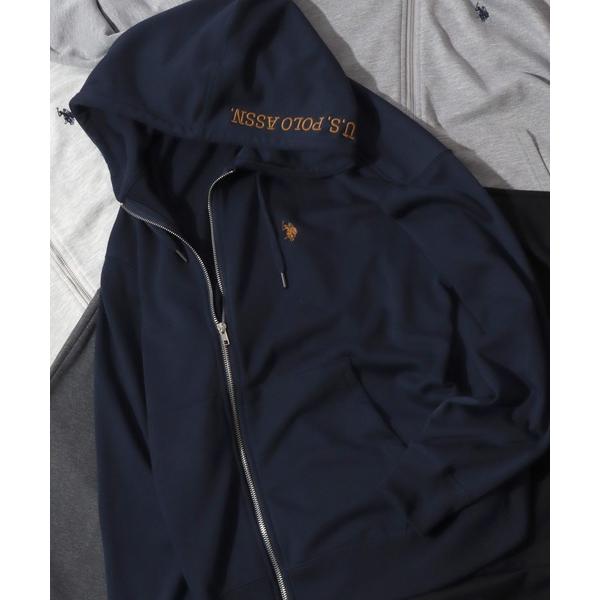 パーカー 2026AW新色追加 U.S. POLO ASSN./ユーエスポロアッスン 別注 オーバーサイズ 裏毛 ワンポイント刺繍 フルジップパーカー フーディー パーカー ス…