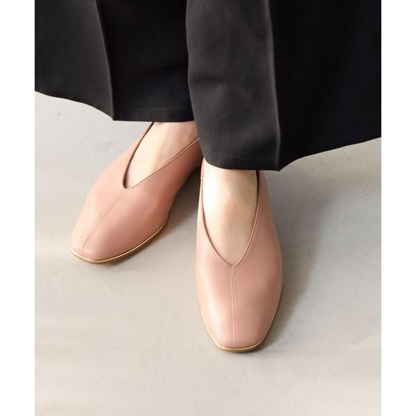 パンプス 「Made in Japan」「HIMIKO」メタルラインVカットパンプス/ 651113