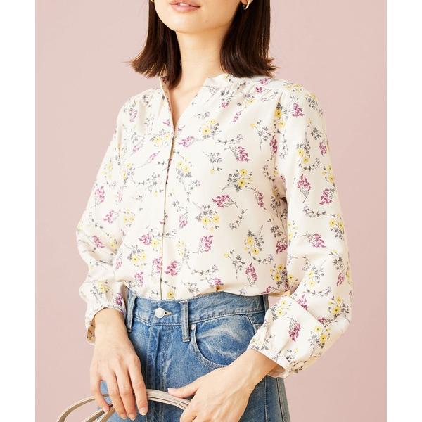 ブラウス シャツ ふんわり柔らかギャザー使いブラウス レディース