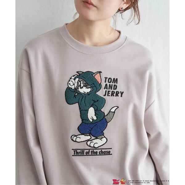 トレーナー スウェット TOM and JERRY トムとジェリー サガラ刺繍スウェット レディース
