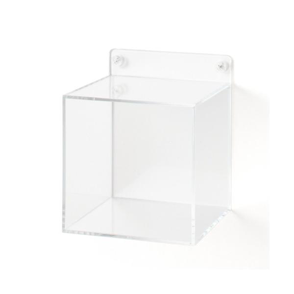 『セール実施中』ZOZO問い合わせ番号:90423875ショップ:無印良品，ムジルシリョウヒンブランド:無印良品，ムジルシリョウヒン商品名:壁に付けられるアクリルディスプレイ　ボックス型　約幅１２．６×奥行１２．４×高さ１５ｃｍ　石こうボー...