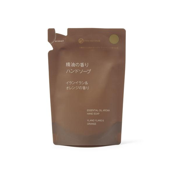 ※このアイテムは返品・交換対象外商品です。コスメ商品ZOZO問い合わせ番号:90423895ショップ:無印良品，ムジルシリョウヒンブランド:無印良品，ムジルシリョウヒン商品名:精油の香り　ハンドソープ　イランイラン＆オレンジの香り（詰替用）...