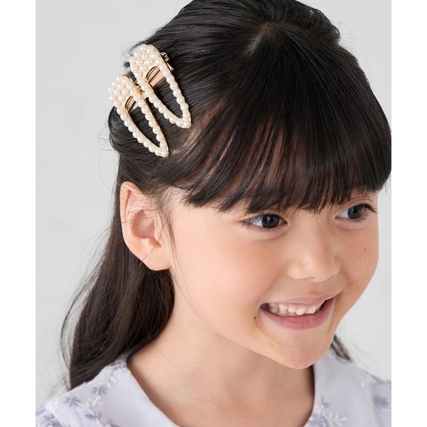 ヘアピン 入学式 入園式 卒園式 「KIDS」「セレモニー」パール調ヘアピンセット