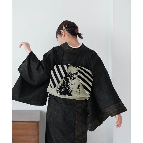 ZOZO問い合わせ番号:90518237ショップ:utatane，ウタタネブランド:utatane，ウタタネ商品名:作り帯 ニコアンティーク ホーランド・ロップ うさぎ 日本製カテゴリ:水着/着物・浴衣>和装小物ブランド品番:5283...
