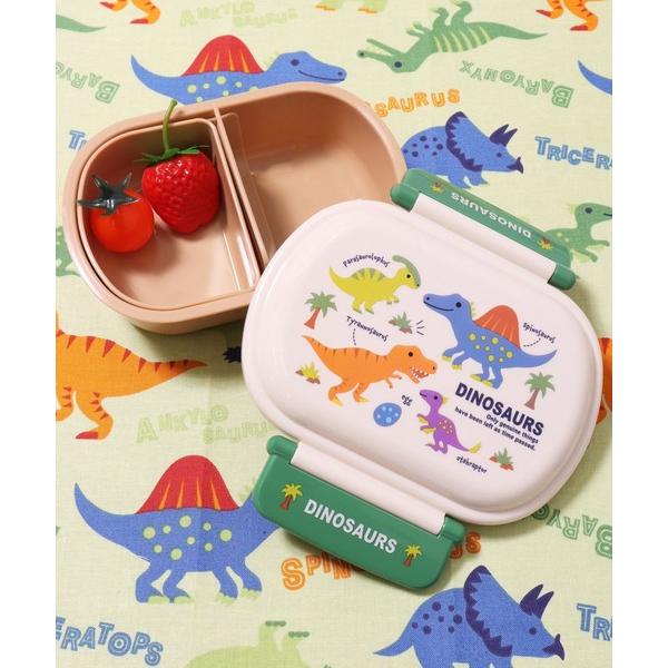 他サイト： 弁当箱 (SK)「ディノサウルス ＆ リトルユニコーン」ふわっとフタ タイト ランチボックス「360ml」の商品画像