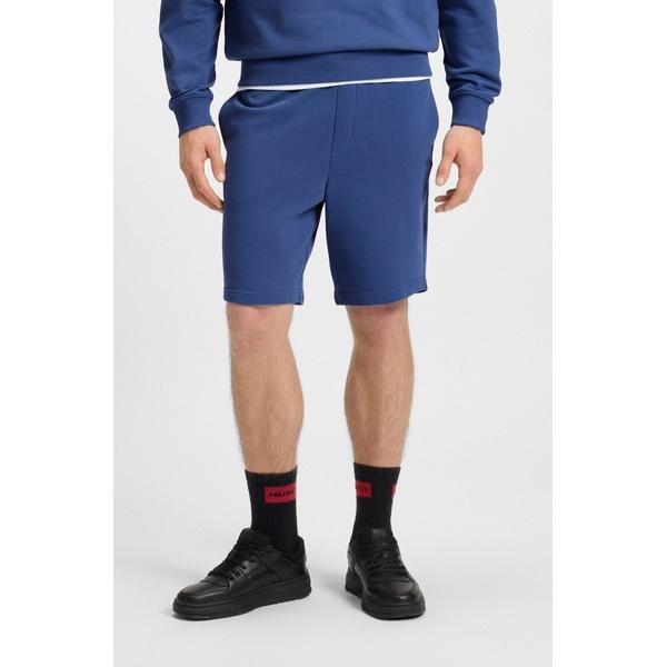 ハーフパンツ パンツ 短パン リラックスフィット ショートパンツ コットンテリー ロゴプリント メンズ