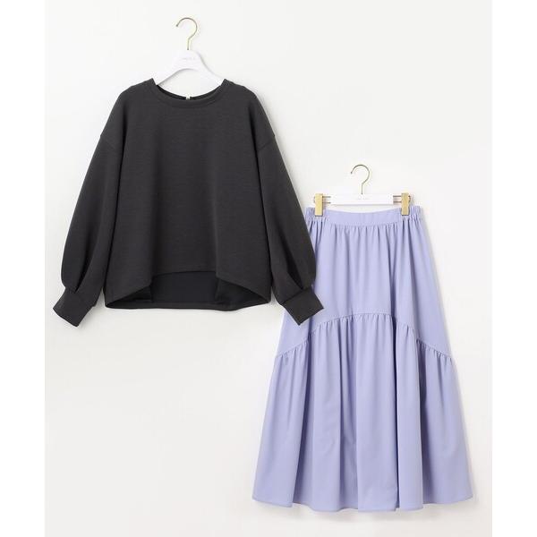 『セール実施中』ZOZO問い合わせ番号:90582951ショップ:ANY SIS，エニィ スィスブランド:ANY SIS，エニィスィス商品名:【洗える・2SET】ダンボール プルオーバー×ギャザー スカートカテゴリ:ジャケット/アウター&g...