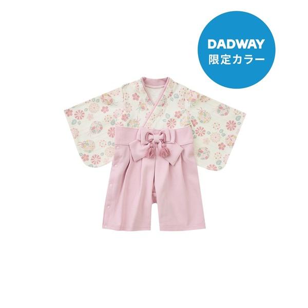 ベビー服 ロンパース mocmof 別注 袴ロンパース ピンク手毬柄 80
