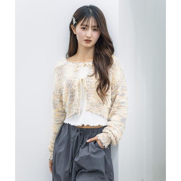 『セール実施中』ZOZO問い合わせ番号:90657057ショップ:GLOBAL WORK，グローバルワークブランド:GLOBAL WORK，グローバルワーク商品名:チュールヤーンカーデSET/AND YUA ANY/301995カテゴリ:ト...