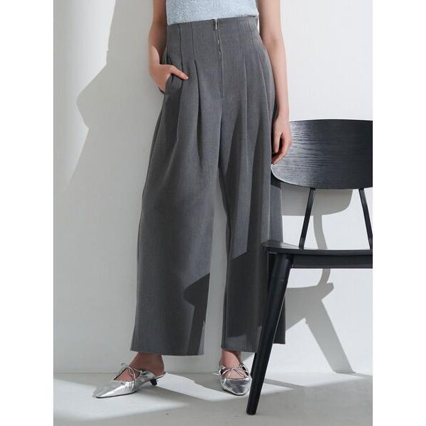 パンツ 2タックワイドパンツ レディース