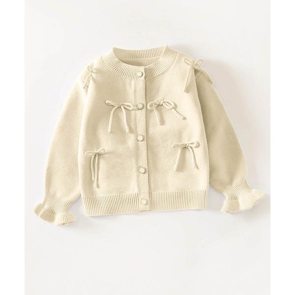 『タイムセール実施中』ZOZO問い合わせ番号:90756279ショップ:aimoha，アイモハブランド:aimoha，アイモハ商品名:【aimoha-KIDS-】キャンディースリーブリボンカーディガンカテゴリ:トップス>カーディガン/...