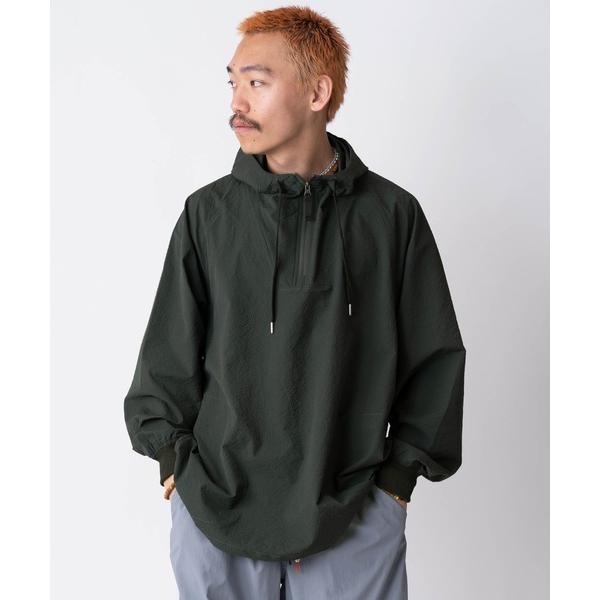 マウンテンパーカー ウインドブレーカー 「涼 / UVカット」ULGRIDシアサッカーアノラックパーカー メンズ レディース