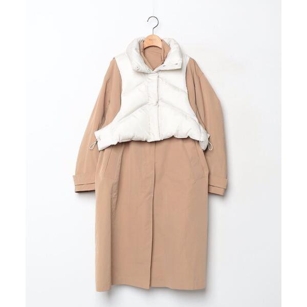 「ANGIE VINTAGE by meg」 ステンカラーコート MEDIUM ベージュ レディース