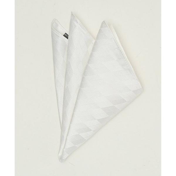 ZOZO問い合わせ番号:90856322ショップ:TAKA-Q，タカキューブランド:TAKA-Q，タカキュー商品名:【シルク混 フォーマル セレモニー】タカキュー アーガイルチェック柄チーフカテゴリ:フォーマルスーツ/小物>ポケットチ...