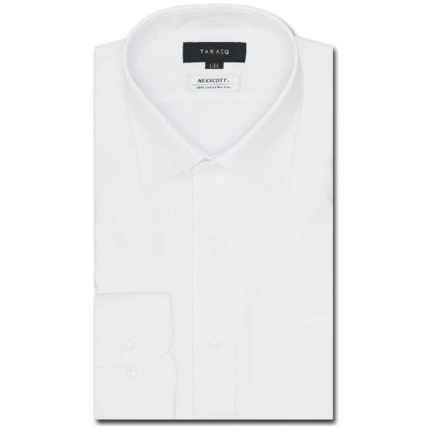 『タイムセール実施中』ZOZO問い合わせ番号:91072975ショップ:TAKA-Q，タカキューブランド:TAKA-Q，タカキュー商品名:【綿100% ノーアイロン】タカキュー ワイドカラー ビジネスドレス 長袖シャツカテゴリ:トップス&g...