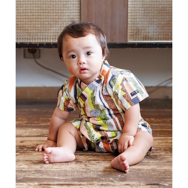 ※このアイテムは返品・交換対象外商品です。ZOZO問い合わせ番号:91375196ショップ:MAKE YOUR DAY，メイクユアデイブランド:MAKE YOUR DAY，メイクユアデイ商品名:モダン柄甚平ベビーロンパスカテゴリ:ママ＆ベビ...