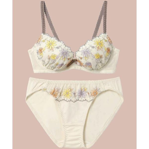 『タイムセール実施中』※このアイテムは返品・交換対象外商品です。ZOZO問い合わせ番号:91408312ショップ:AMPHI，アンフィブランド:AMPHI，アンフィ商品名:【まる胸メイク】ブラ＆ショーツセット 花柄×エンブロイダリーレースカ...