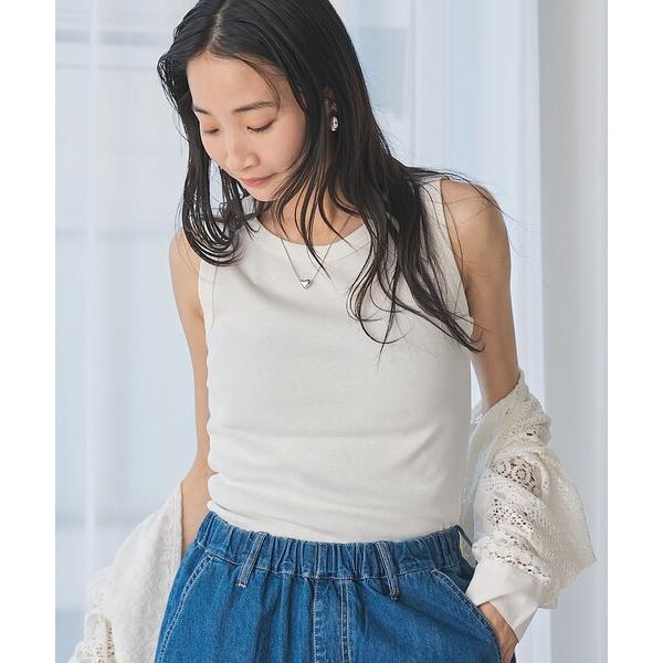 タンクトップ ノースリーブ 「再入荷/新色登場」ベーシックフライスタンクトップ（インフルエンサー紹介アイテム） レディース