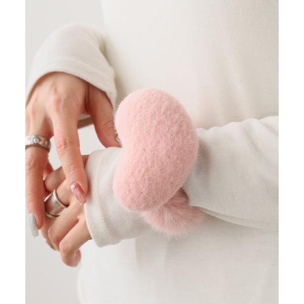 シュシュ Fluffy chou chou with heart/ハート付き もこもこシュシュ 秋物 秋服 2026年秋冬