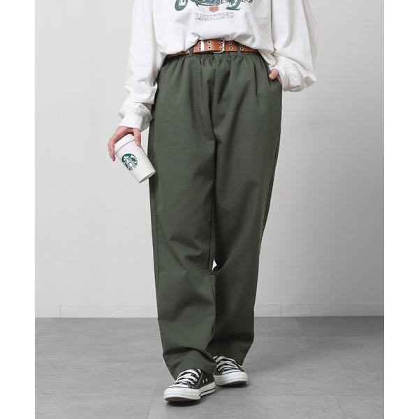 チノパン 「ZIP FIVE」 TCツイル ワイド シェフパンツ チェック / ストライプ / レオパード メンズ レディース