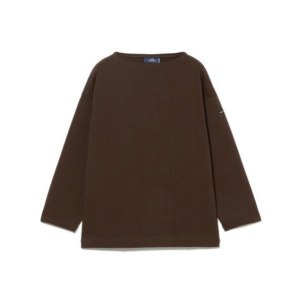 tシャツ SAINT JAMES / ルーズフィット ソリッド ボートネック Tシャツ メンズ
