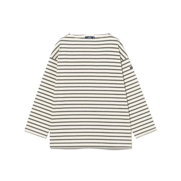tシャツ SAINT JAMES / ルーズフィット ボーダー ボートネック Tシャツ メンズ