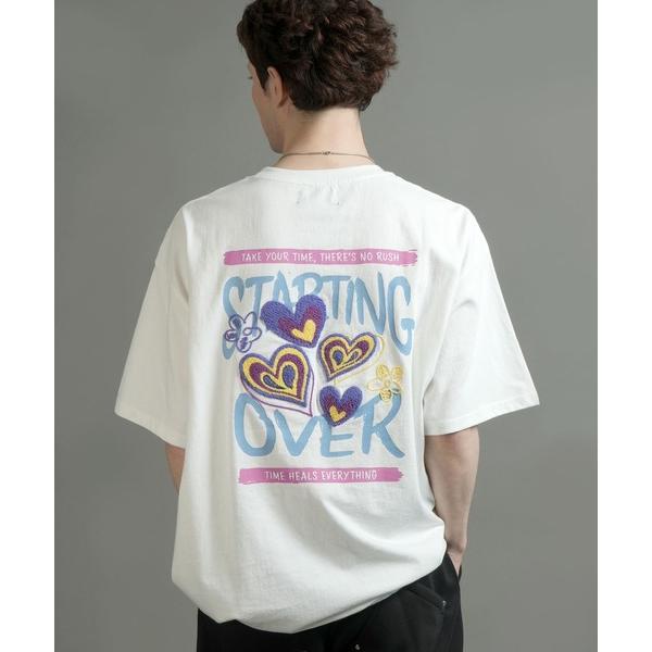 tシャツ 「Starting Over/スターティングオーバー」various logo designs T-shirt / デザインパッチ バックプリント刺繍 半袖 Tシャツ ピグメントTシャツ