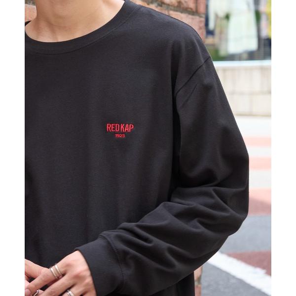 tシャツ 「RED KAP」限定商品 ヘビーウェイト インダストリアルワークロングスリーブTee　ワンポイントロゴ メンズ レディース