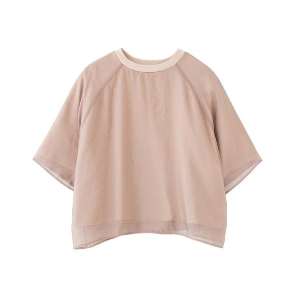 tシャツ 半袖 SHEER LAYERED TOPS レディース