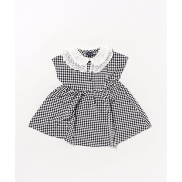 『セール実施中』ZOZO問い合わせ番号:91746126ショップ:こどもの森e-shop，コドモノモリイーショップブランド:Crescent，クレッセント商品名:ギンガムチェック衿レースワンピースカテゴリ:ワンピース/ドレス>ワンピー...