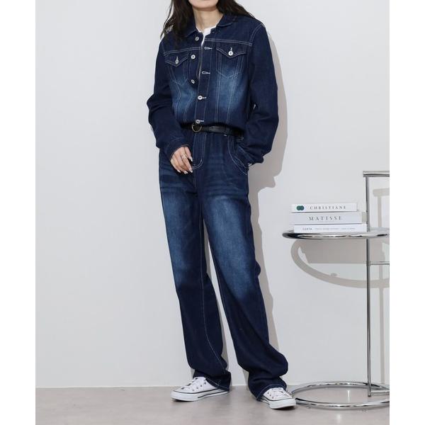 『タイムセール実施中』ZOZO問い合わせ番号:91746984ショップ:FUNALIVE，ファンアライブブランド:FUNALIVE，ファンアライブ商品名:デニムオールインワンカテゴリ:オールインワン・サロペット>つなぎ/オールインワン...