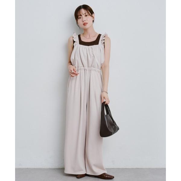 サロペット オーバーオール 「タンク付き」ムジ見えチェック