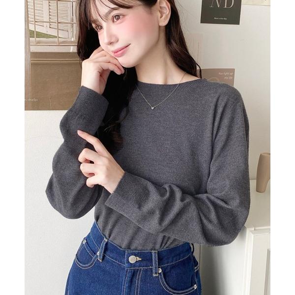 ニット セーター 選べるネックデザイン。アンチピリング＋自宅で洗えるウォッシャブル加工。ホールガーメントニットプルオーバー レディース