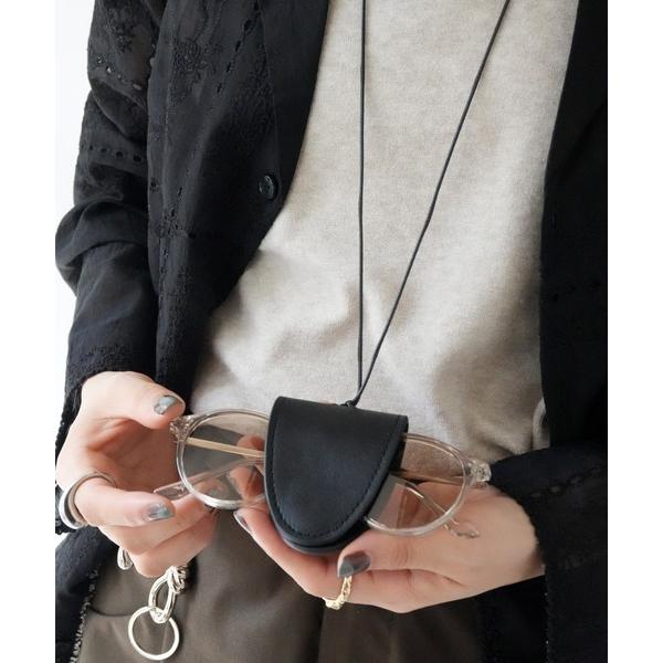 『タイムセール実施中』ZOZO問い合わせ番号:91945860ショップ:Port，ポートブランド:Port，ポート商品名:【 Port / ポート 】 フェイクレザー メガネ サングラス ホルダー ネックレスカテゴリ:ファッション雑貨&gt...