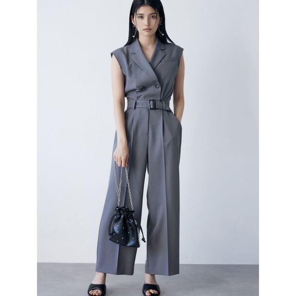 『タイムセール実施中』ZOZO問い合わせ番号:91945909ショップ:MURUA，ムルーアブランド:MURUA，ムルーア商品名:テーラードノースリオールインワンカテゴリ:オールインワン・サロペット>つなぎ/オールインワンブランド品番...