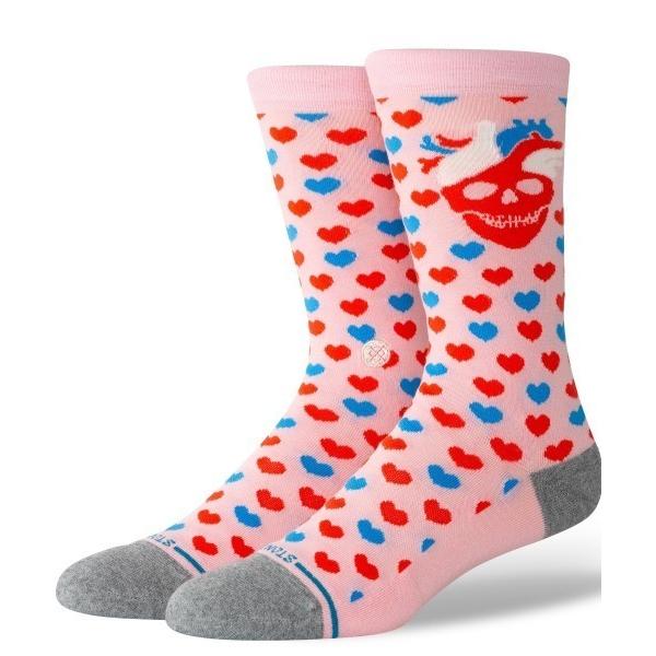 靴下 STANCE/スタンス ソックス HEARTED CREW STRANGE LOVE(ストレンジラブ)コラボレーションモデル A545A25HEA メンズ レディース